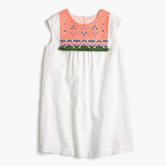 Crewcuts Embroidered Multicolor Cotton Dress Size 6 - Picture 1 of 7